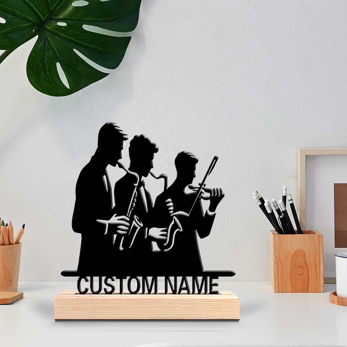 Musical Instrument And Names - 1 шт. Металлическая статуэтка с индивидуальным