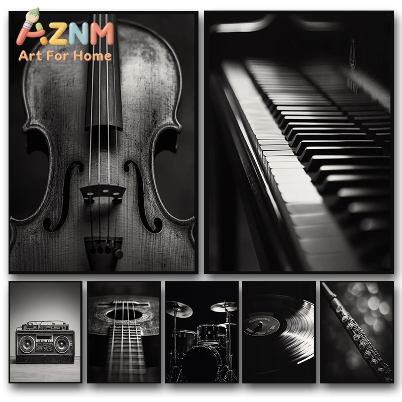 Picture Of Musical Instrument - Классические постеры с изображением музыкальных инструментов: