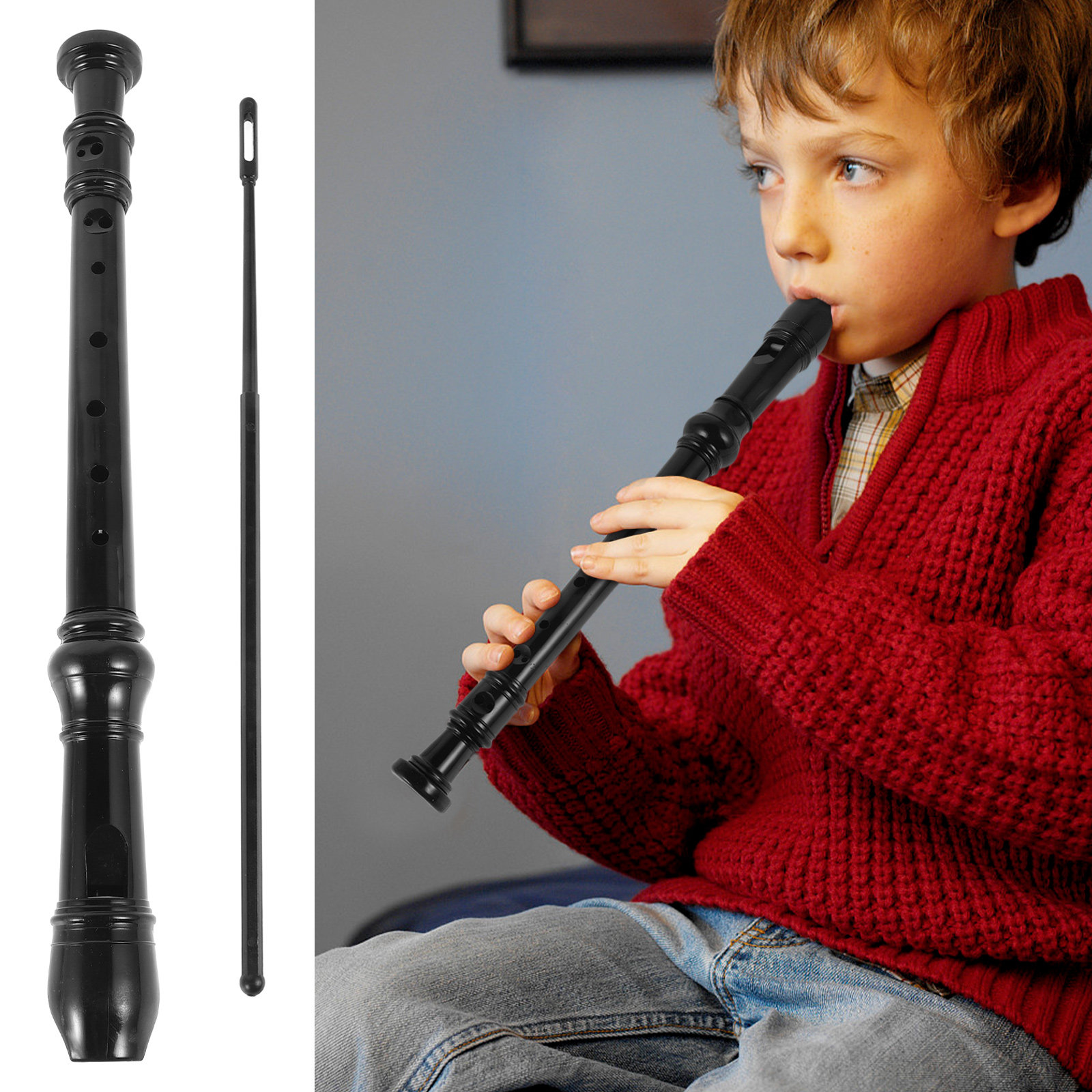 8-дырочный черный прозрачный ф – обзор и цена Soprano Recorder Plastic