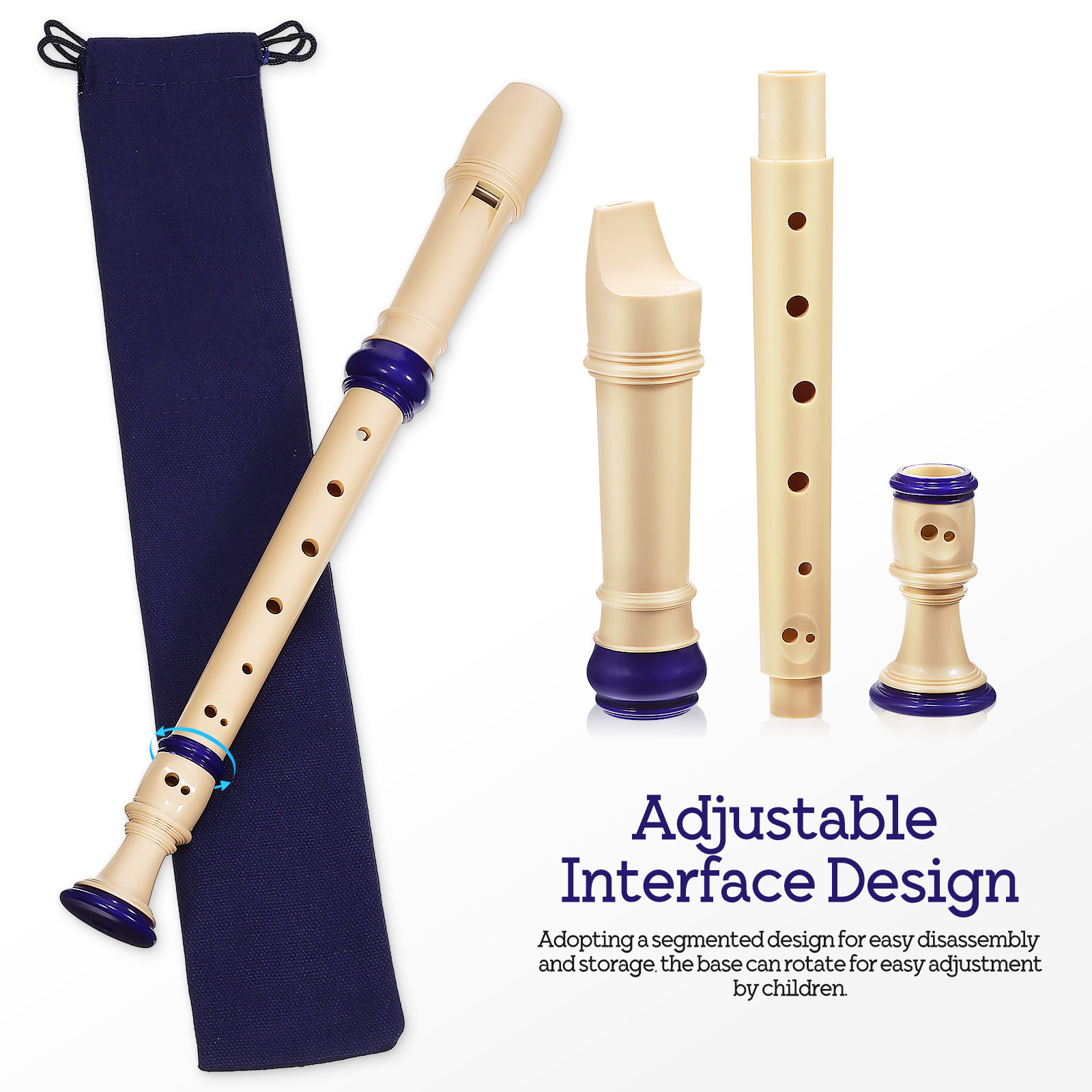2 шт. сопрановых флейт с 8 отв – обзор и цена Soprano Recorder Plastic