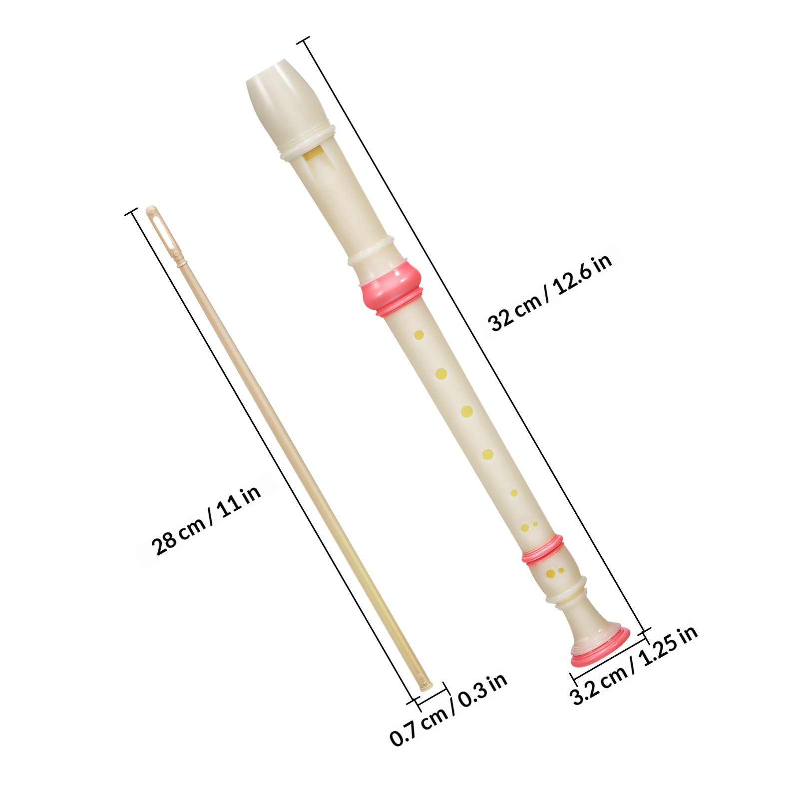 2 шт. сопрановых флейт с 8 отв – обзор и цена Soprano Recorder Plastic