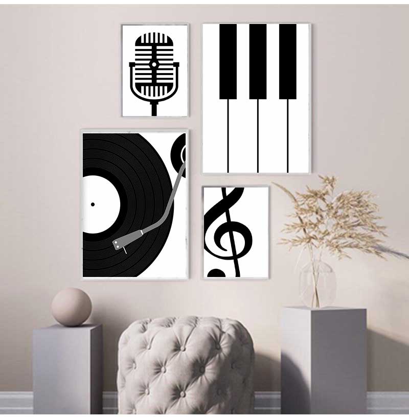 Минималистичные постеры и прин – обзор и цена Picture Of Musical Instrument