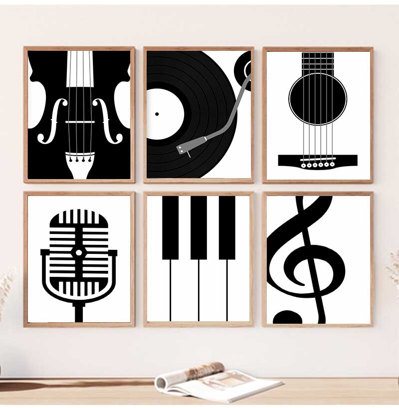 Минималистичные постеры и прин – обзор и цена Picture Of Musical Instrument
