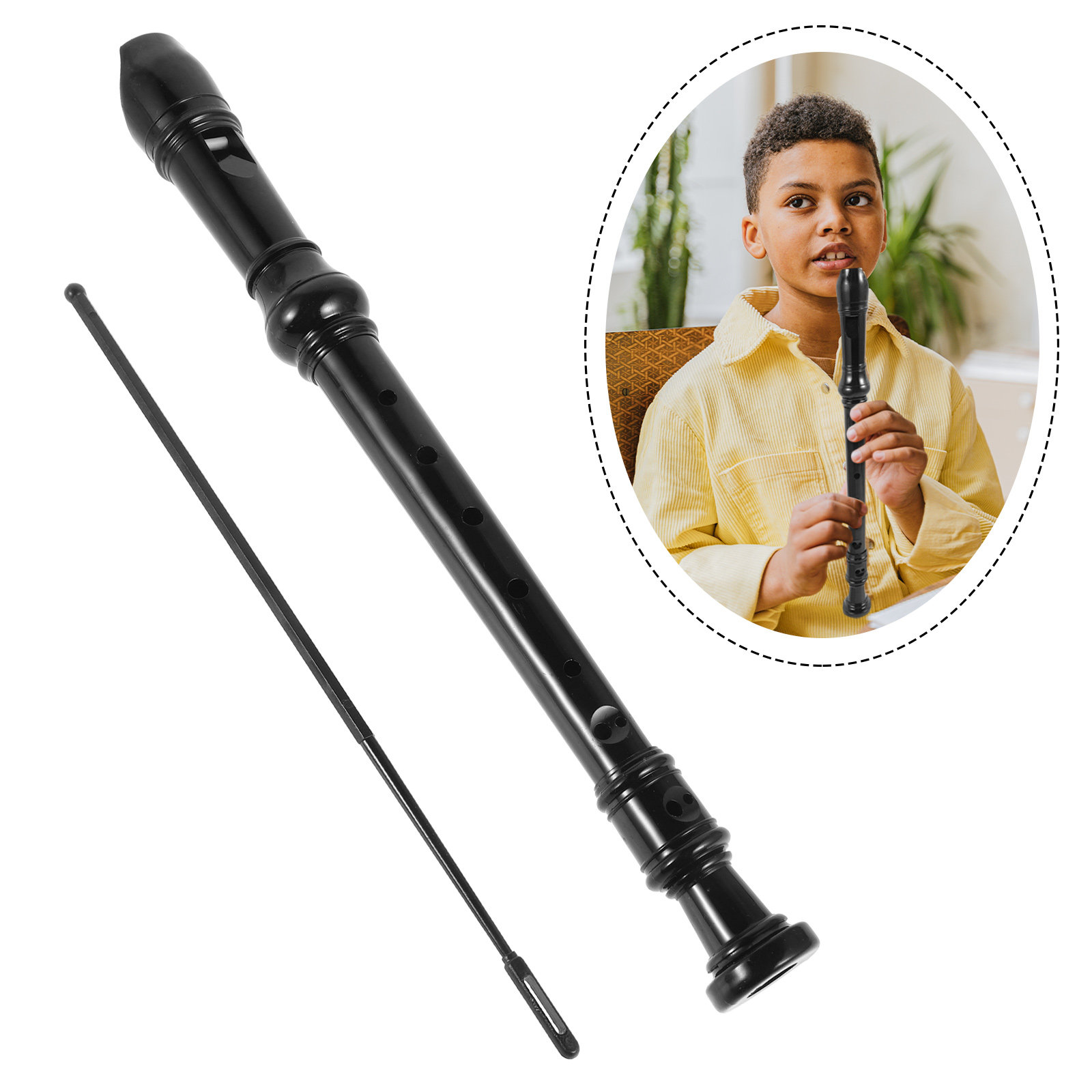 8-дырочный черный прозрачный п – обзор и цена Soprano Recorder Plastic