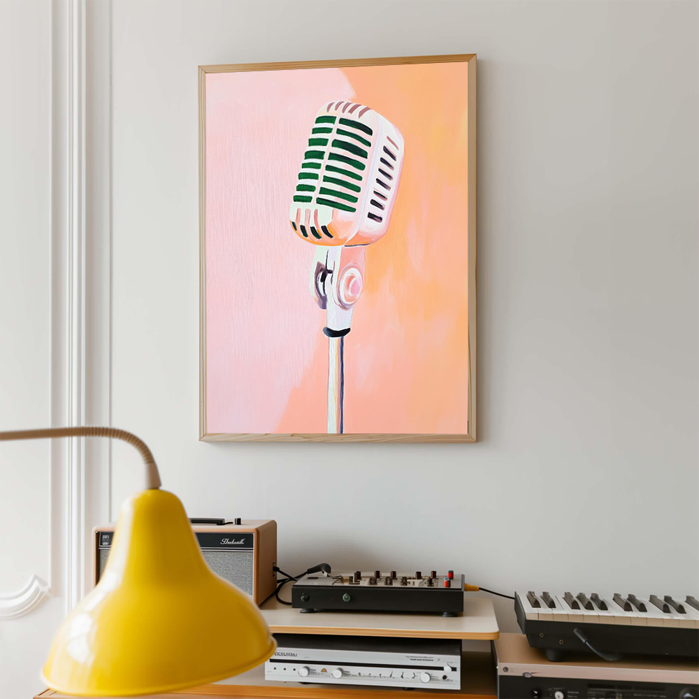 Ретро-постер с музыкальной тем – обзор и цена Picture Of Musical Instrument